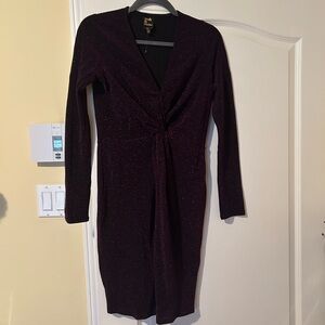 Beautiful dress with metallic thread